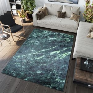 TOSCANA Modern zöld szőnyeg márványmintával Szélesség: 80 cm | Hossz: 200 cm