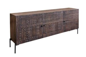 TRIBAL barna mangófa komód