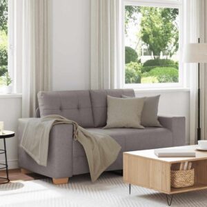 Tópszínű szövet loveseat kanapé 120 cm