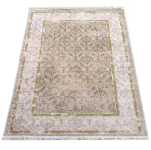Modern vintage szőnyeg bézs arany keleti mintával Szélesség: 60 cm | Hossz: 100 cm
