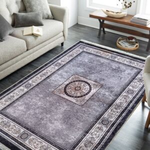 Szürke vintage szőnyeg finom mintával Szélesség: 60 cm | Hossz: 100 cm