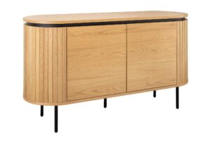 ATELIER barna tölgyfa furnér komód 120 cm