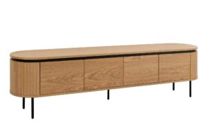 ATELIER barna tölgyfa furnér tv szekrény 200 cm
