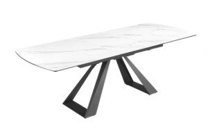 CONCORD fehér kerámia étkezőasztal 180-230 cm