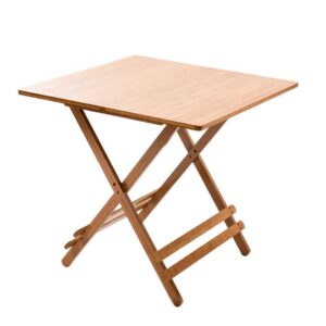 DENICE barna bambusz étkezőasztal 58cm
