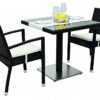 Garden rattan szerelvény GINA 1 + 2 (fekete)