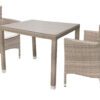 Garden rattan szerelvény MODENA I. 1 + 2 (szürke-bézs)