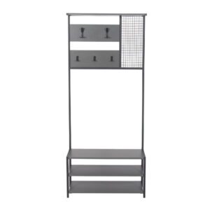 Hanah Home Hall Stand Anthracite Black Nomad Portmanto - Anthracite