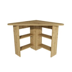 Hanah Home Study Desk Sapphire Oak Corner - Sapphire Oak