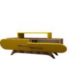 Hanah Home TV Stand Walnut Yellow Rose - Walnut