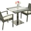 Kerti rattan szett GINA 1 + 2 (szürke)