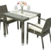 Kerti rattan szett NAPOLI I. 1 + 2 (szürke)