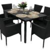 Kerti rattan szett PALERMO 1+6 (különböző hosszúságú) asztal 150x90 cm