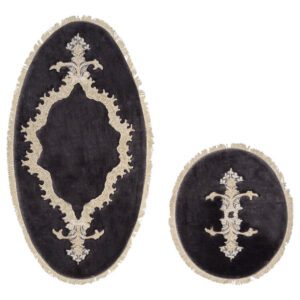 L'essentiel Maison Bathmat Set (2 Pieces) Anthracite Alne4655