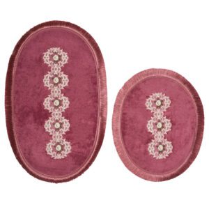 L'essentiel Maison Bathmat Set (2 Pieces) Fuchsia Aln_E4_806