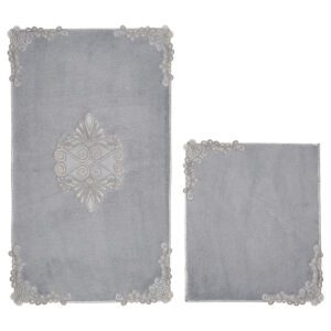 L'essentiel Maison Bathmat Set (2 Pieces) Grey Cot-Klzt5-34