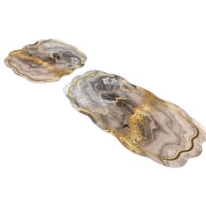 L'essentiel Maison Bathmat Set (2 Pieces) White Mink Gold 21...