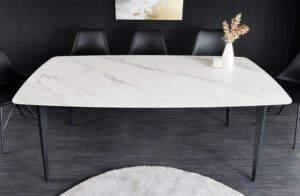 MILANO fehér kerámia asztal 160cm