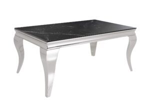 MODERN BAROKK króm kő dohányzóasztal 100cm