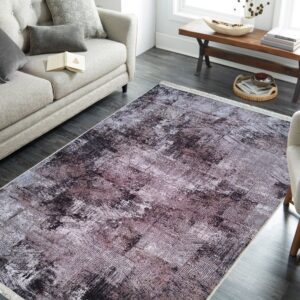 Modern absztrakt szőnyeg természetes tónusokban Szélesség: 80 cm | Hossz: 150 cm