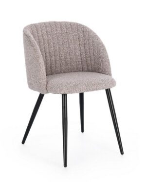 QUEEN MINK boucle szürke szék