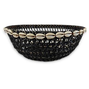 RENDANG fekete rattan kosár
