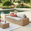 Rattan 3 személyes pad MALAGA