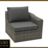 Rattan BAL felmondás BORNEO LUXURY (szürke)