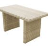 Rattan asztal 140 x 80 cm SEVILLE (bézs)