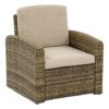 Rattan fotel SANTORINI (barna)