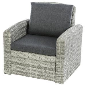 Rattan fotel SANTORINI (szürke)