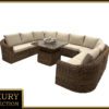Rattan moduláris készlet BORNEO LUXURY 8 személyes (barna)