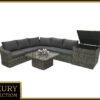 Rattan moduláris szett BORNEO LUXURY 5 személyes (szürke)