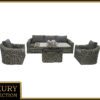 Rattan moduláris szett BORNEO LUXURY 5 személyes (szürke)