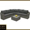Rattan moduláris szett BORNEO LUXURY 5 személyes (szürke)