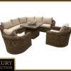 Rattan moduláris szett BORNEO LUXURY 7 személyes (barna)