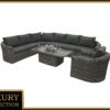 Rattan moduláris szett BORNEO LUXURY 7 személyes (szürke)