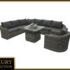Rattan moduláris szett BORNEO LUXURY 7 személyes (szürke)