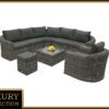Rattan moduláris szett BORNEO LUXURY 7 személyes (szürke)