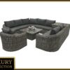 Rattan moduláris szett BORNEO LUXURY 8 személyes (szürke)
