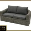 Rattan pad 2 fő részére BORNEO LUXURY (szürke)