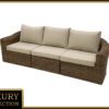Rattan pad 3 fő részére BORNEO LUXURY (barna)