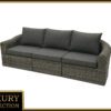 Rattan pad 3 fő részére BORNEO LUXURY (szürke)