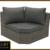 Rattan sarok rész BORNEO LUXURY (szürke)