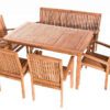 Teak kerti elrendezés HARMONY 1 + 4 + 1