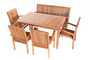 Teak kerti elrendezés HARMONY 1 + 4 + 1