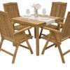 Teak kerti elrendezés LAGUNA QUATRO 1+4