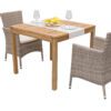 Teak kerti elrendezés MODENA QUATRO 1+2