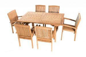 Teak kerti elrendezés TWIN 1 + 6