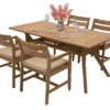 Teak kerti elrendezés WINSTON 1+4